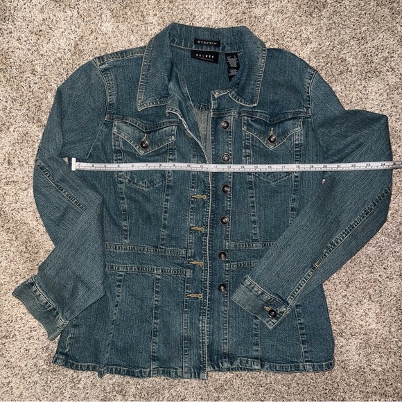 Axcess by Liz Claiborne Jean Jacket - Size Large - Picture 7 of 7